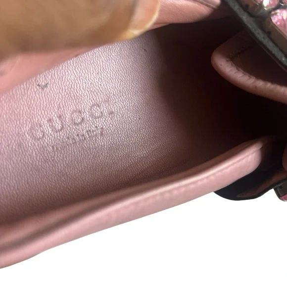 Pink Gucci Rhinestone slip on sneakers shoes 36 - Picture 7 of 10